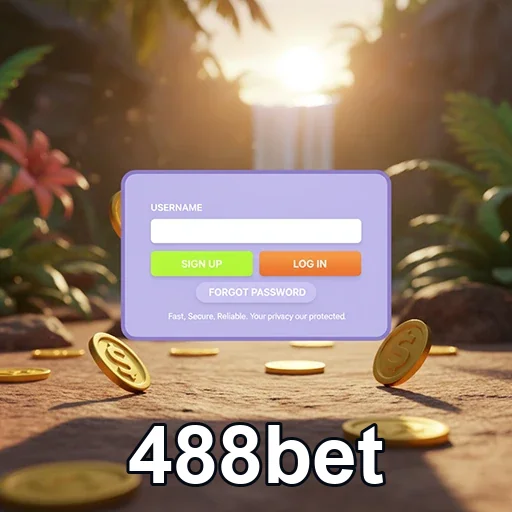 Ilustração de Acesse o 488bet com login rápido e fácil